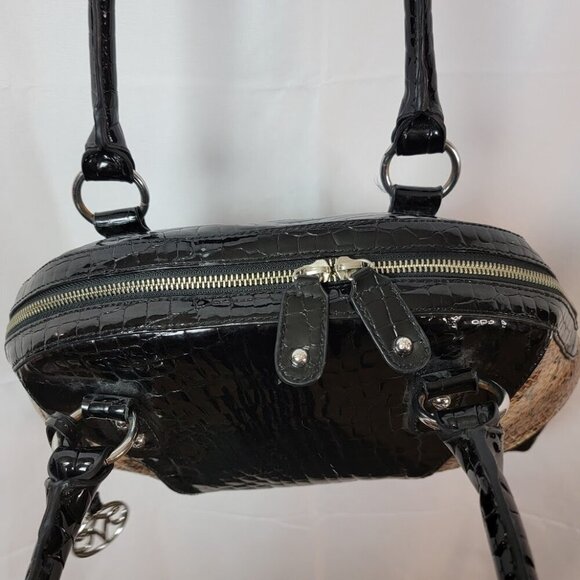 Johnson & Murphy Faux Snakeskin and Crocodile Shoulder Bag - Picture 8 of 11